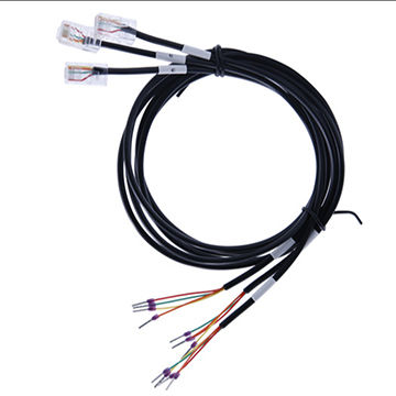 Rj45 plug extension telecommunication cable assembly